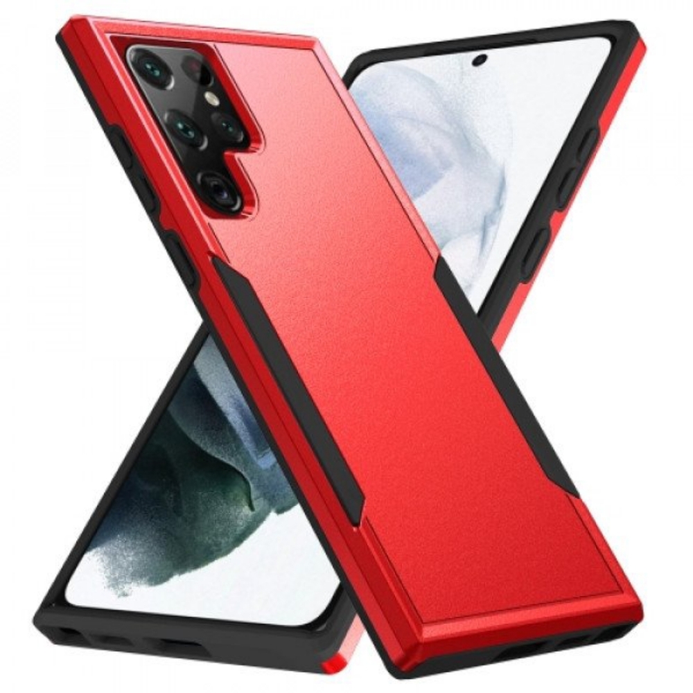 Armor Hybrid Trailblazer Case for Samsung S22 Ultra Red